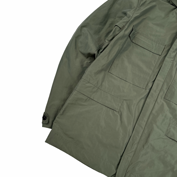 Stone Island 2020 Khaki Micro Reps Field Multi Pocket Jacket - Medium