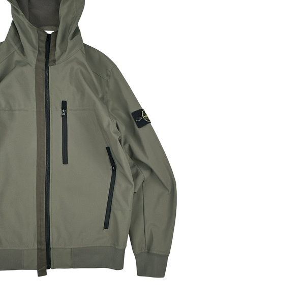 Stone Island 2018 Olive Soft Shell R Jacket - Medium