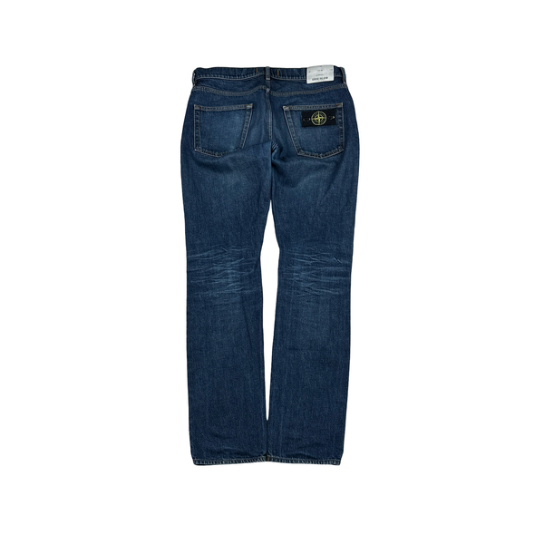 Stone Island 2017 Slim Fit Light Wash Denim Jeans - 32"
