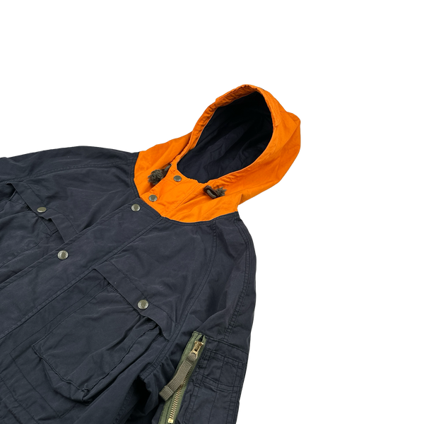 Ralph Lauren Denim Supply Navy/Orange Colour Block Jacket - XL