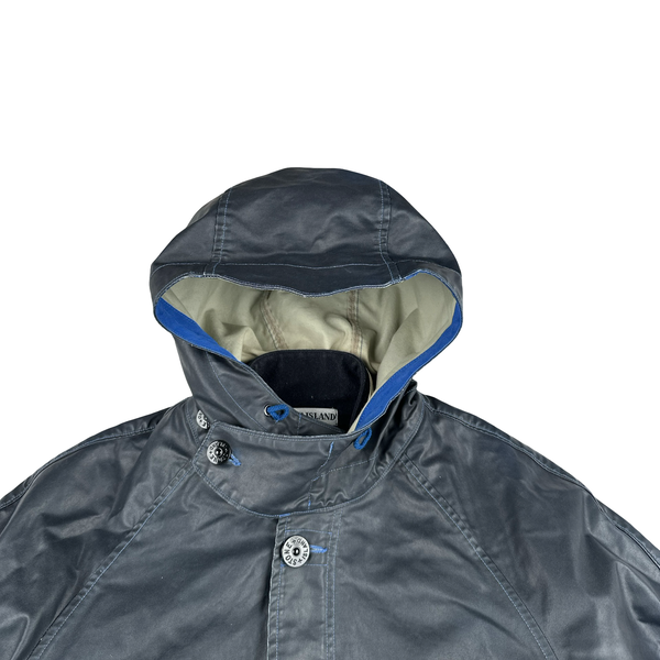 Stone Island Blue 2009 Dutch Rope Waxed Ice Jacket - XL