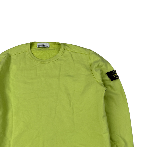 Stone Island 2019 Yellow Cotton Crewneck - Medium