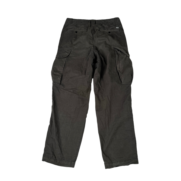 CP Company Charcoal Loose Fit Cargo Trousers - Small