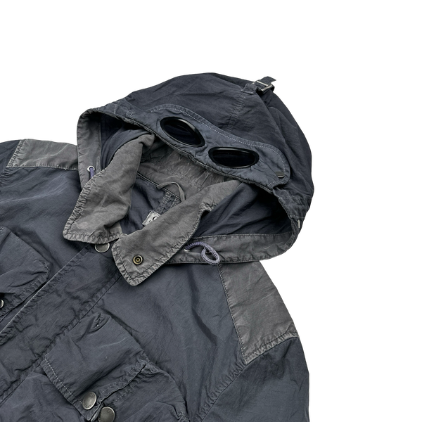 CP Company Purple Chrome Shimmer Goggle Watch Viewer Jacket - Medium