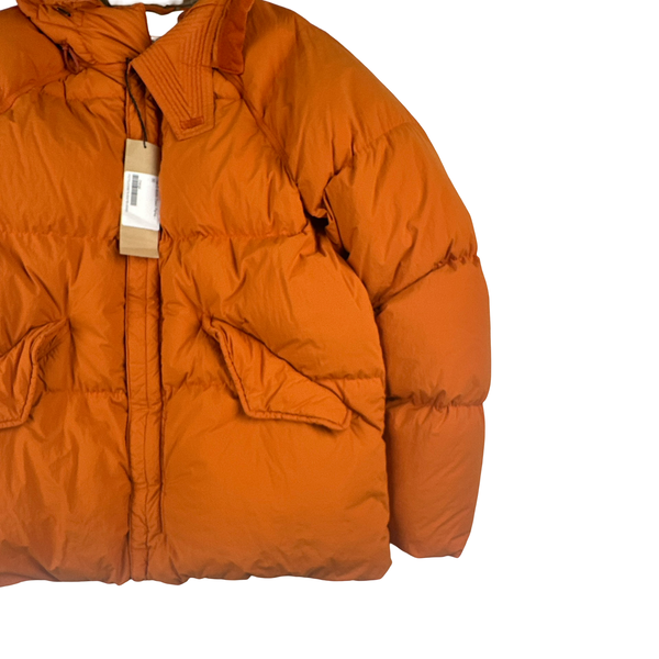 Ten C Orange New Arctic Base Down Puffer Jacket - Large