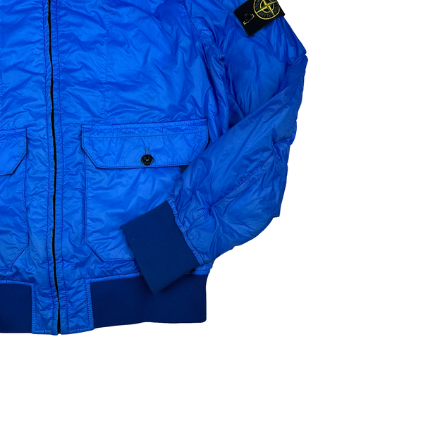 Stone Island 2011 Blue Tyveck Micro Rip Stop Bomber Jacket - Large