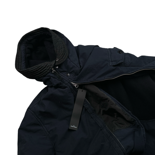 Stone Island 2022 Navy Micro Pile David TC Jacket - XL