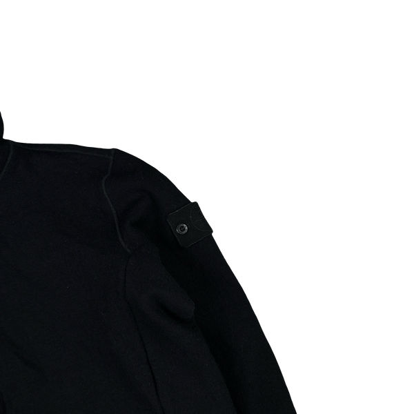 Stone Island 2018 Black Ghost Wool Pullover Jumper - Small