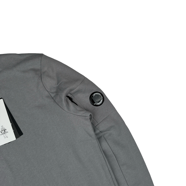 CP Company Stone Grey Cotton Lens Viewer Crewneck - Medium, Large, XL, XXL