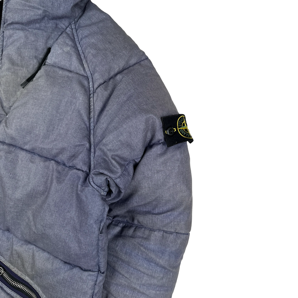 Stone Island 2018 Lino Resinato Down TC Hooded Puffer - Small
