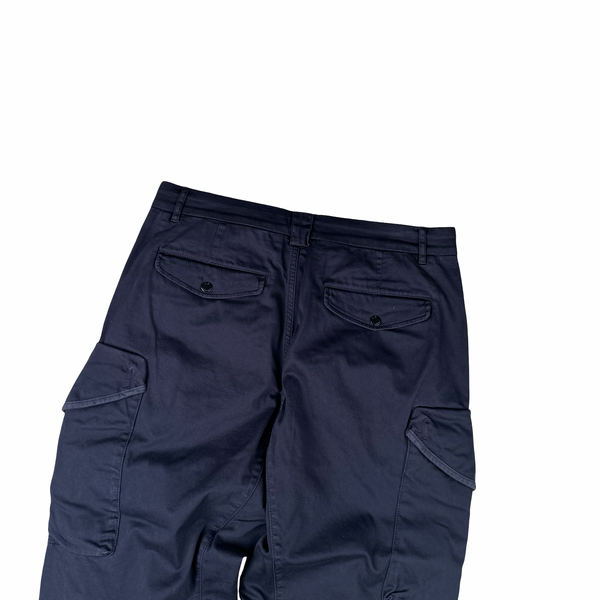 CP Company Navy Ergonomic Fit Cargo Trousers - Small