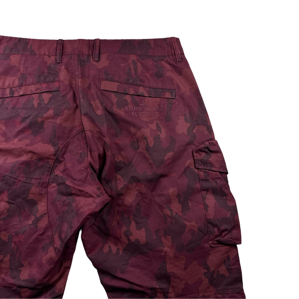 Stone Island x Supreme 2022 Ice Camo Cargo Trousers - 36"