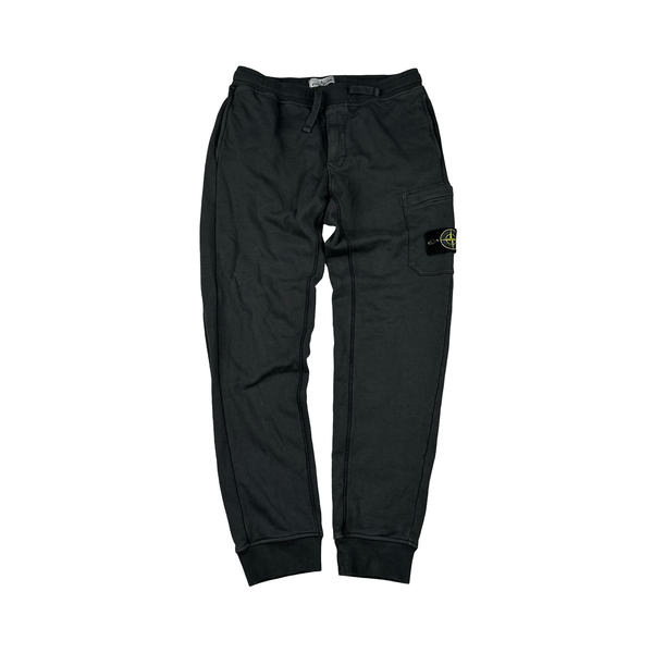 Stone Island 2023 Dark Grey Zipped Hoodie Cotton Tracksuit - Medium