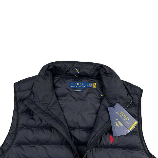 Ralph Lauren Black Down Puffer Gilet - Medium