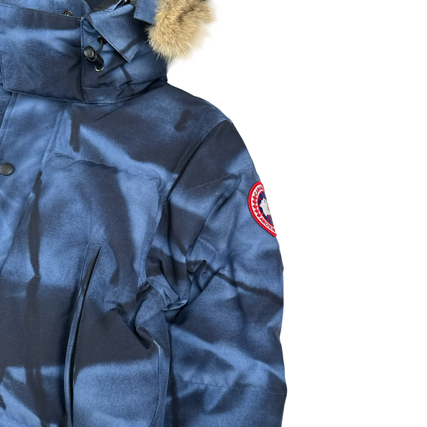 Canada Goose Blue Abstract Camo Wyndham Parka Jacket - XS