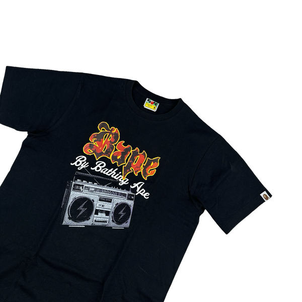 BAPE Graphic Concert Black T Shirt - Medium