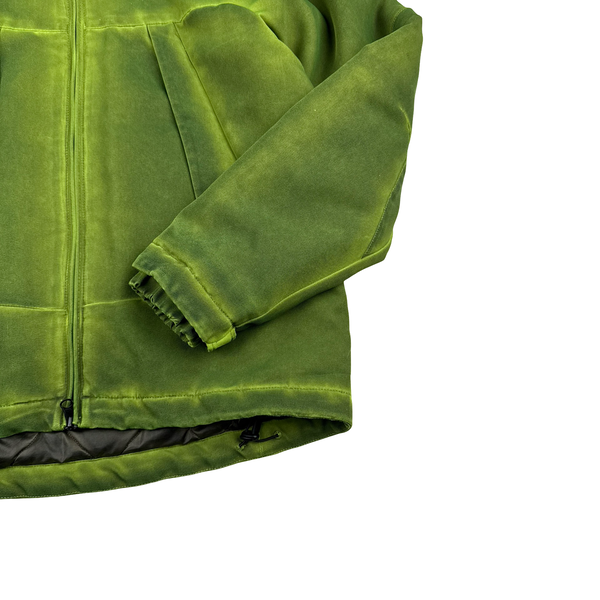 CP Company Green Eclipse Zipped Softshell Goggle Jacket - Medium