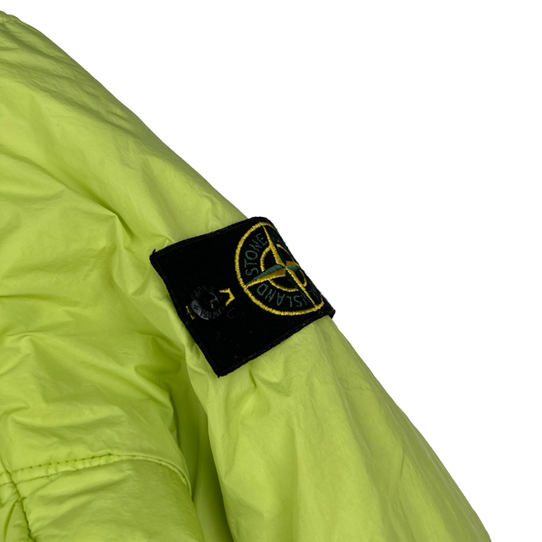 Stone Island 2019 Yellow Crinkle Reps Padded Jacket - Small