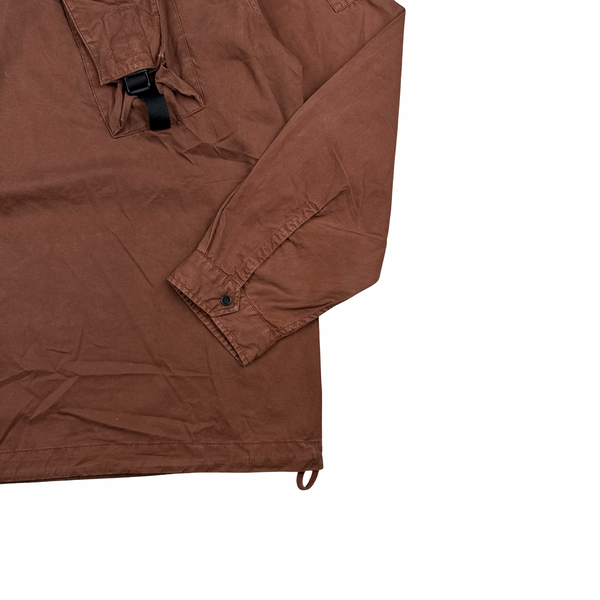 CP Company Rust Brown Pullover Cotton Smock Jacket - XL