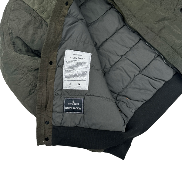 Stone Island 2011 Green Nylon Sheen Down Jacket - XL