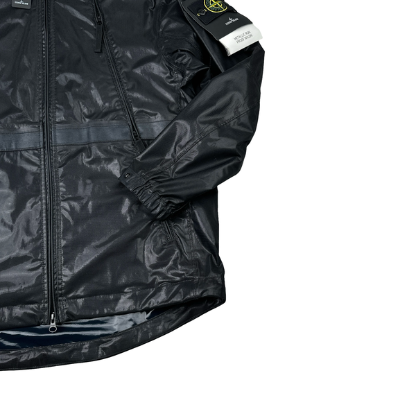 Stone Island 2024 Metallic Run Proof Nylon Mesh Hooded Jacket - Small