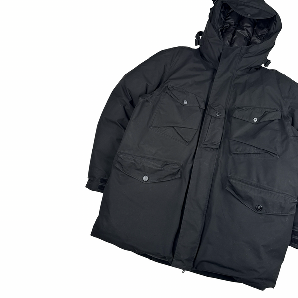 Stone Island 2021 Black Ripstop Gore-Tex Product Technology Paclite Down Jacket - XXL
