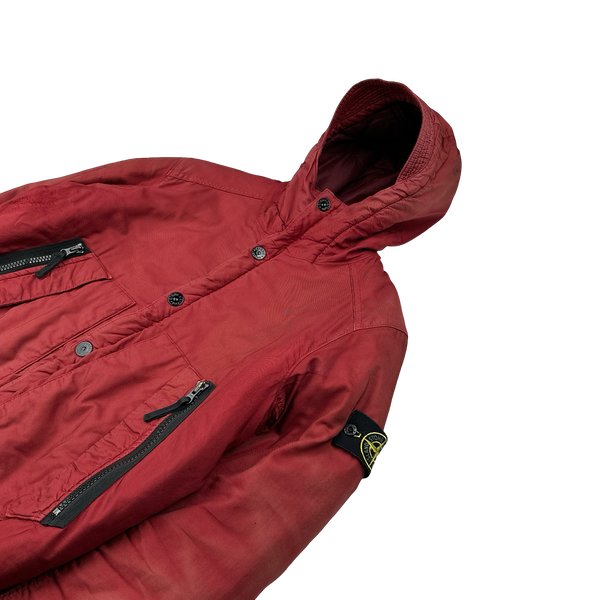 Stone Island 2013 Red Light Thermo Cotton Quilted Jacket - Large