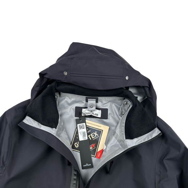 Stone Island 2024 Black Gore Tex Stellina Jacket - Large