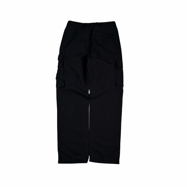 Stone Island 2022 Black Cotton Cargo Trousers - 29"