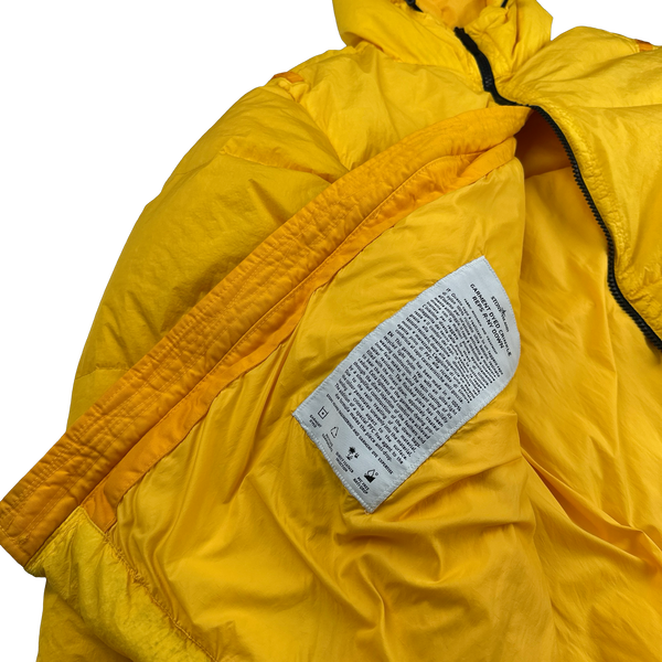 Stone Island 2022 Yellow Crinkle R-NY Down Puffer Jacket - XXL