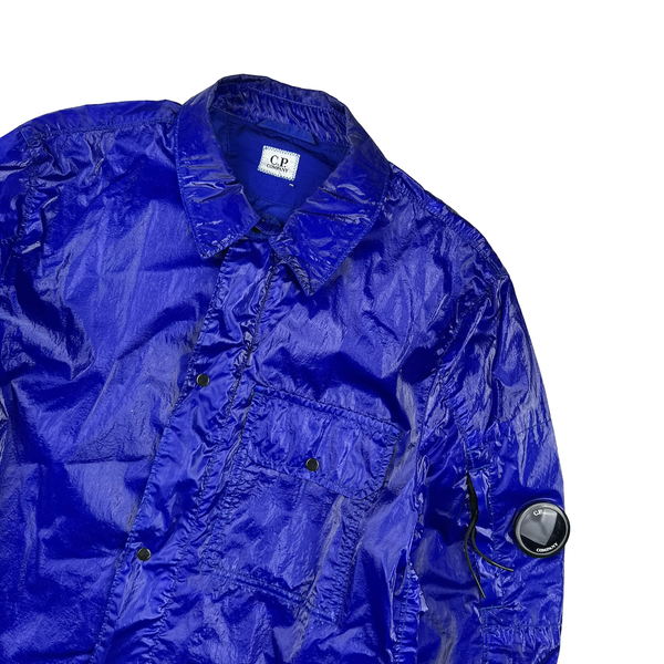 CP Company Blue Lens View Zipped Cristal Overshirt - Medium