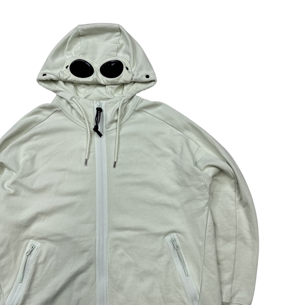 CP Company Mint Green Cotton Goggle Hoodie - XL