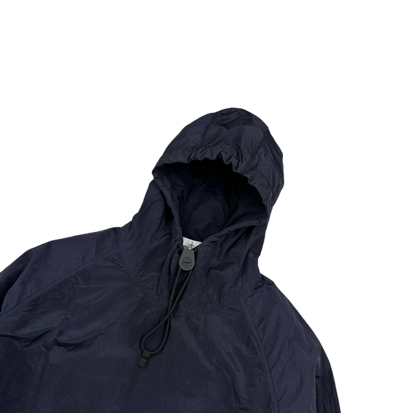 Stone Island 2018 Navy Nylon Metal Hooded Smock - Medium