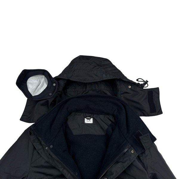 CP Company 2010 Metropolis Black Multi Pocket Face Mask Lined Jacket - Small