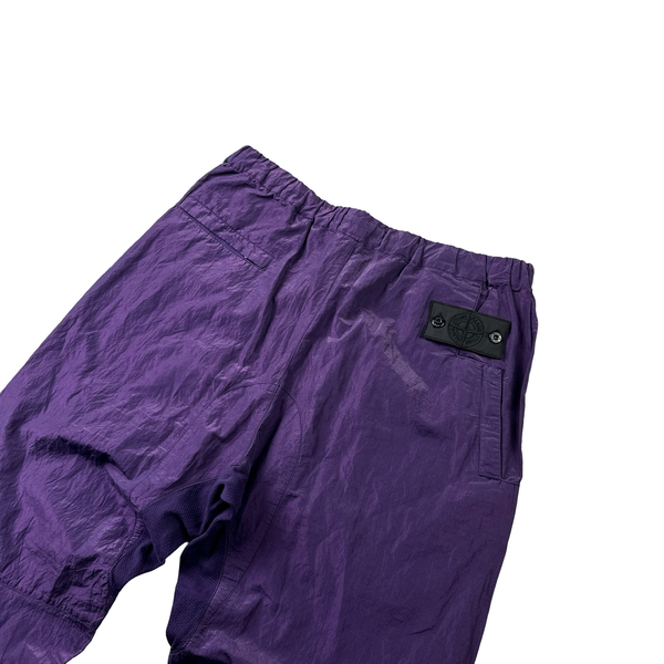 Stone Island Purple Nylon Metal Shadow Project Trousers - Large
