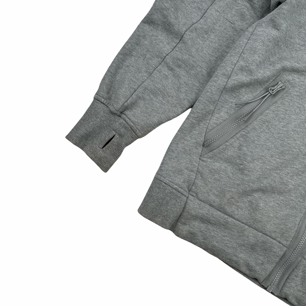 CP Company Grey Goggle Cotton Zip Up Hoodie - Medium