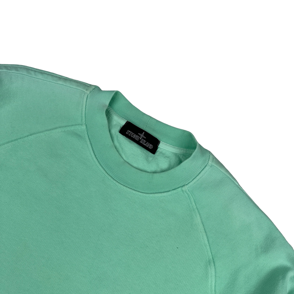 Stone Island Shadow Project 2022 Teal Cotton Crewneck Jumper - Large