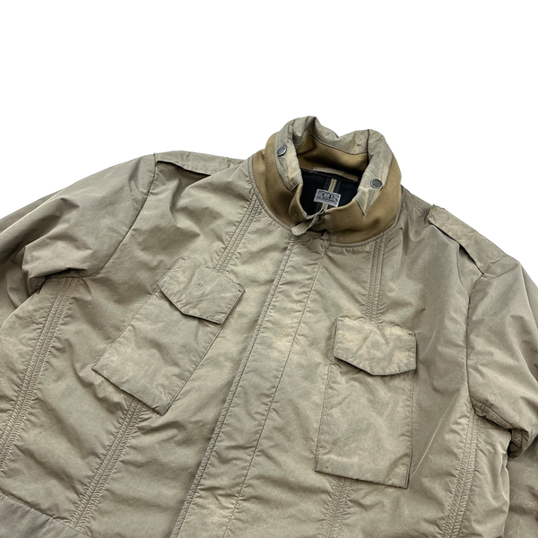 CP Company 2009 Beige Nylon Blend Tinto Terra Multi Pocket Field Jacket - XXL