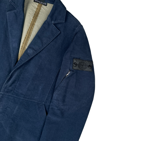 Stone Island Shadow Project Navy Cotton Moleskin R Jacket - Medium