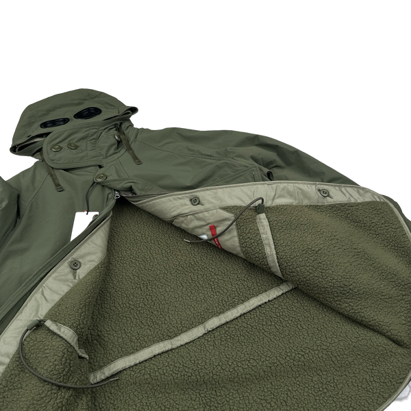 CP Company Khaki Dyshell Polartec Lined Goggle Field Jacket - Small, Medium, Large, 3XL