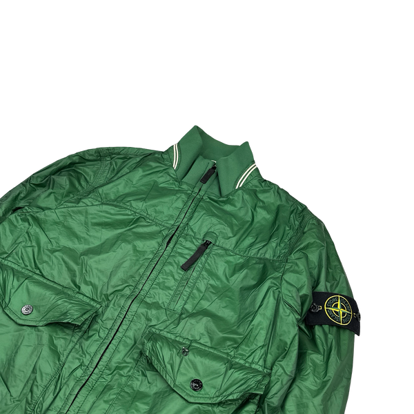 Stone Island 2012 Green Tyveck Micro Rip Stop Tyveck Bomber Jacket - Medium