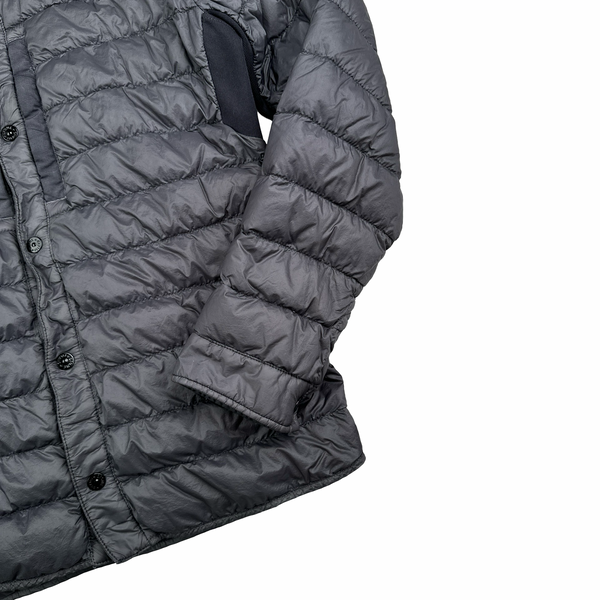 Stone Island 2018 Grey Micro Yarn Down Overshirt - Large