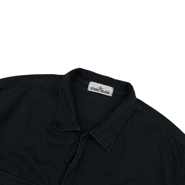 Stone Island 2015 Black Marina Denim Overshirt - XXL
