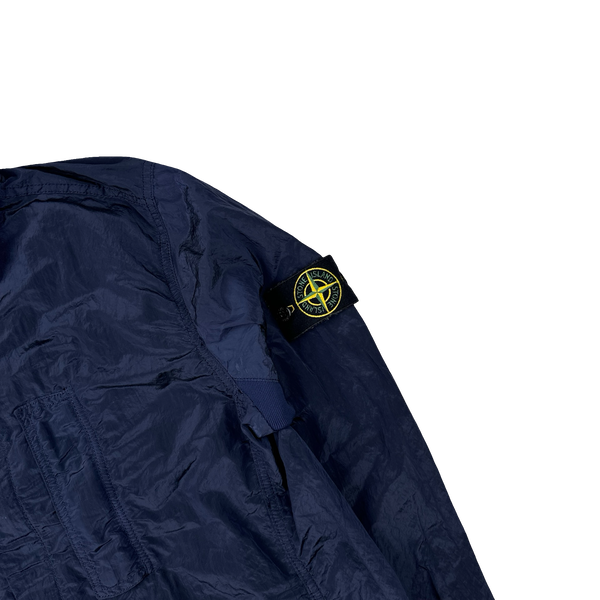 Stone Island 2018 Navy Nylon Metal Overshirt - Large