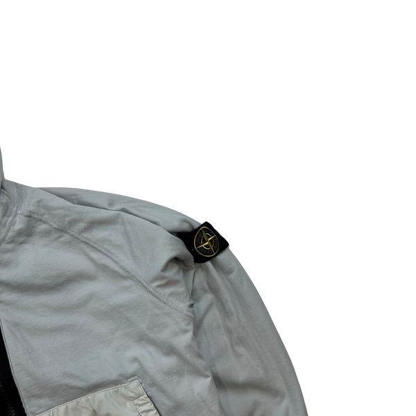 Stone Island 2022 Light Blue Comfort Tech Composite Reversible Polartec Jacket - Small