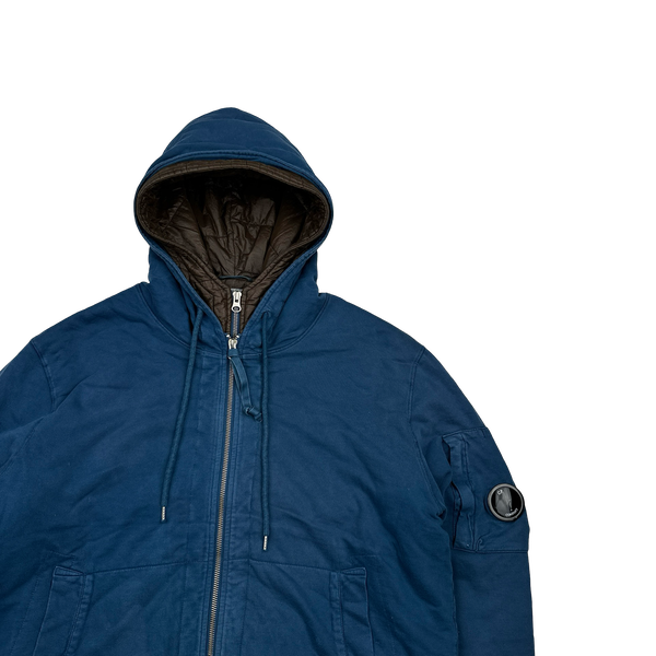 CP Company Cotton Quilted Double Lined Double Zip Jacket - XL