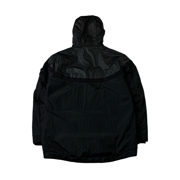 Stone Island x Nike Black Mussola Gommata Nylon Metal Jacket - Large