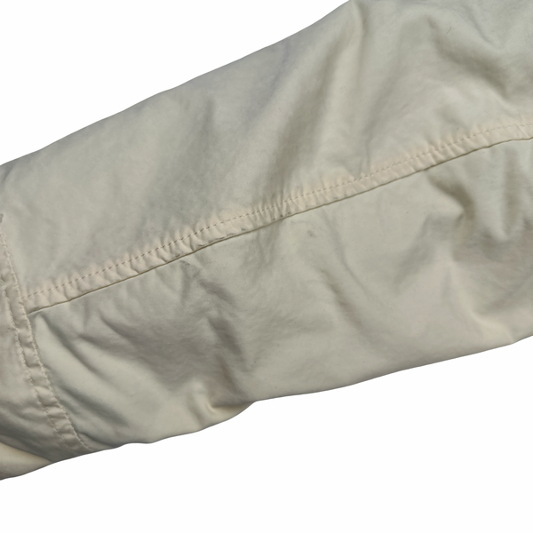Stone Island 2021 Cream Garment Dyed David TC Long Parka Jacket - Medium