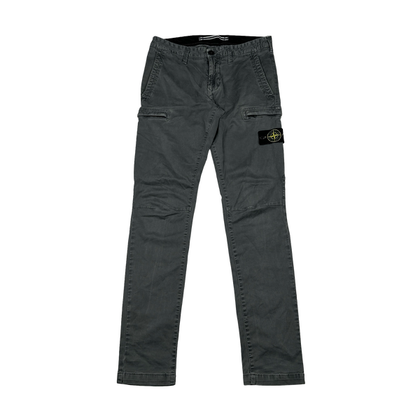 Stone Island 2019 Grey Cotton SK Cargo Trousers - 30"