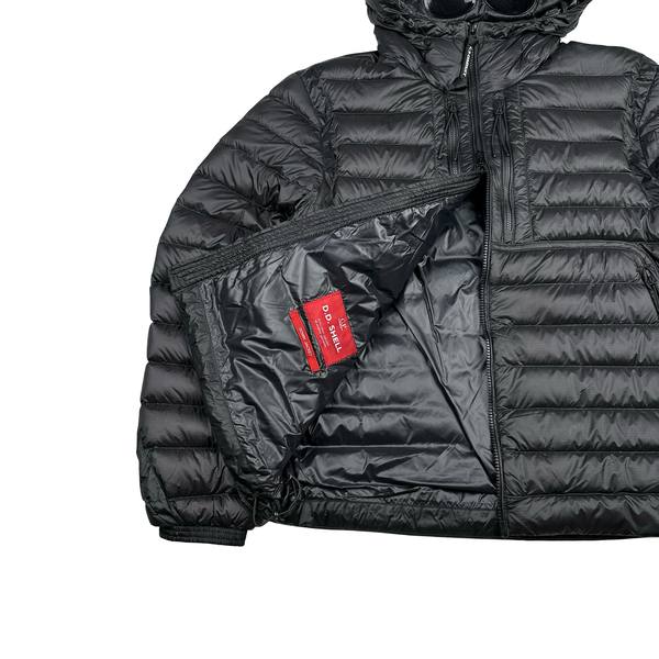 CP Company Black Down Filled DD Shell Goggle Puffer Jacket - Medium